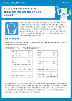 繊維の指定用語の問題にチャレンジ しましょう