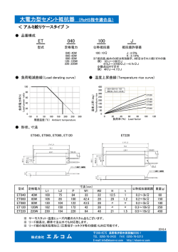 大電力型セメント抵抗器 （RoHS指令適合品）
