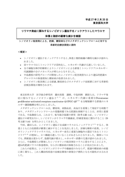 糖尿病などのメタボリックシンドロームに対する革新的