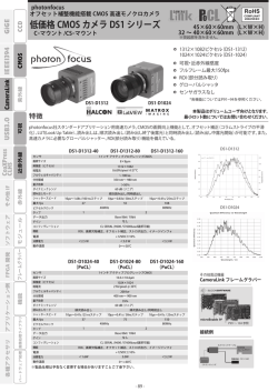 低価格 CMOS カメラ DS1 シリーズ