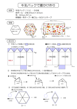 牛乳パックで腰かけ作り