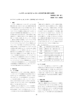 ハンドボールにおける 7m スローの方向予測に関する研究