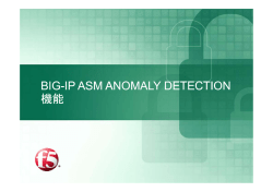 BIG-IP ASM ANOMALY DETECTION ANOMALY