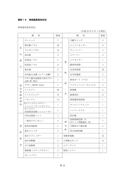 特殊器具保有状況