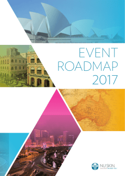 EVENT ROADMAP