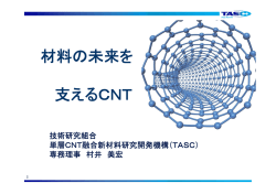 材料の未来を 支えるCNT