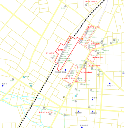 金沢駅周辺の飲食店の地図の印刷用PDFファイル（約650KB）