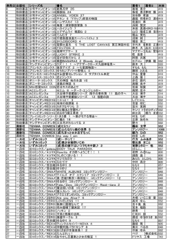 発売日出版社 シリーズ名 書名 著者1 著者2 本体 6 秋田書店 少年