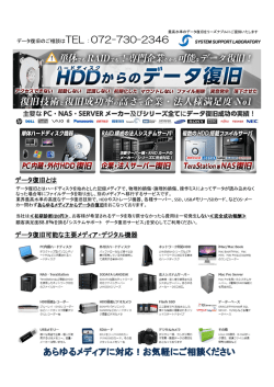 【システムサポート データ復旧サービス】を開始しました。