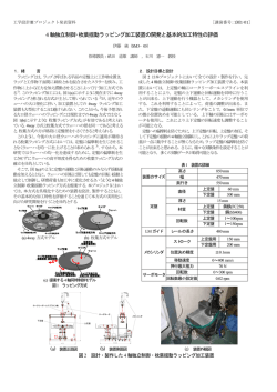 4 軸独立制御・枚葉揺動ラッピング加工装置の開発と基本的加工特性の