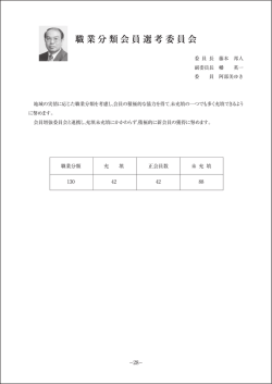職業分類会員選考委員会 - 高松グリーンロータリークラブのホームページ
