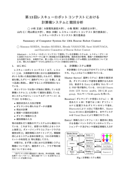 第13回レスキューロボットコンテストにおける 計算機システムと競技分析