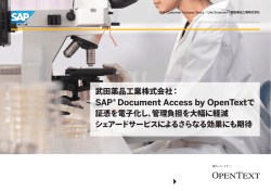 SAP&reg; Document Access by OpenTextで