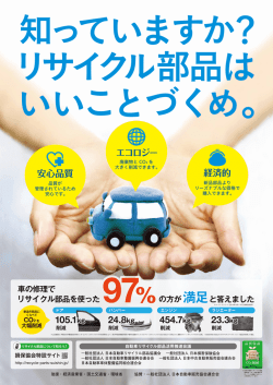 自動車リサイクル部品活用推進キャンペーンポスター（PDFファイル）