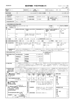 鑑定評価書（平成28年地価公示）