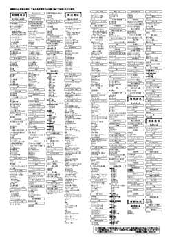 周南市内共通商品券は、下記の各加盟店でのお
