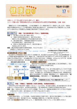 男性特有のがんと女性特有のがんを見つけ出す検査