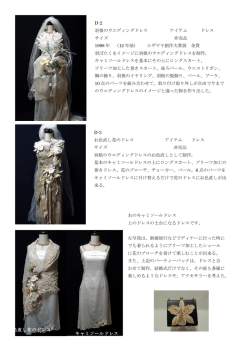羽根のウエディング ドレス D-2 羽根のウエディングドレス アイテム ドレス