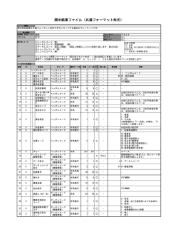 開示結果ファイル（共通フォーマット形式）