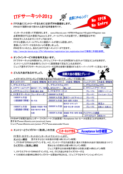 ITF大会にエントリーするためにはまずIPIN登録をします。 オンライン