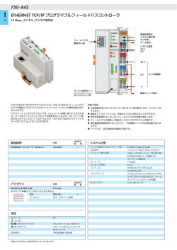 ETHERNET TCP/IP プログラマブルフィールドバスコントローラ