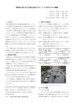 開発途上国における混合交通下のオートバイ走行モデルの構築