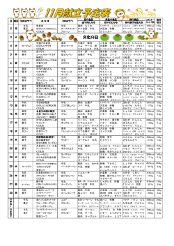 11月献立予定表 (PDF 271 KB)