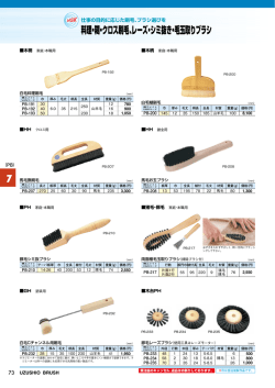 7 料理・糊・クロス刷毛、レーズ・シミ抜き・毛玉取りブラシ