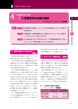 3 1C 型慢性肝炎治療の選択