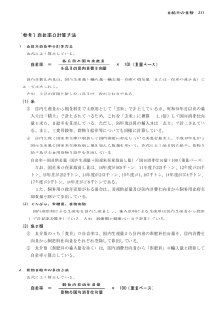 〔参考〕自給率の計算方法