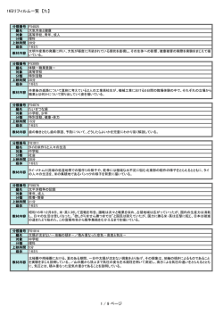 16ミリフィルム一覧 【た】 1 / 9 ページ