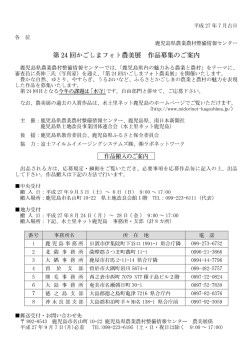 第24回かごしまフォト美術展作品募集のご案内（PDF：384KB）