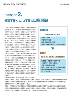 口座開設 - NTTデータソフィア株式会社