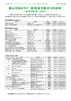 千葉市の小学校で使っている国語の教科書で、単元