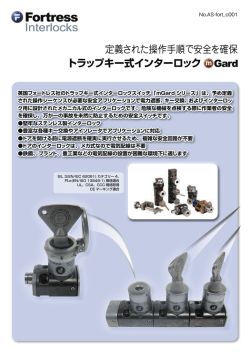 トラップキー式インターロック 定義された操作手順で安全を確保