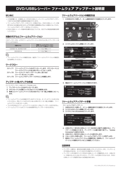 DVD/USBレシーバー ファームウェア アップデート説明書