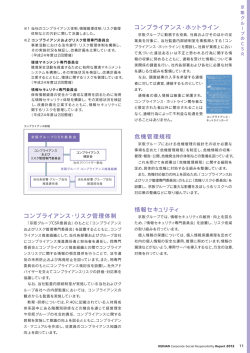 コンプライアンス・ホットライン 危機管理規程 情報セキュリティ