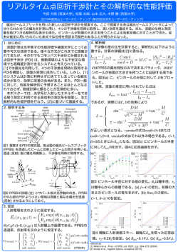 P13 リアルタイム点回折干渉計とその解析的な性能評価