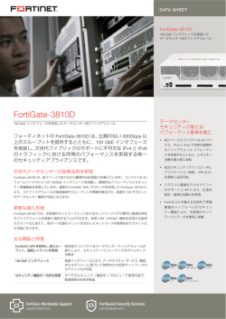 FortiGate-3810D データシート