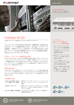 FortiGate-3810D データシート