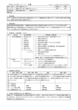 染織デザイン - 新潟県立長岡工業高等学校