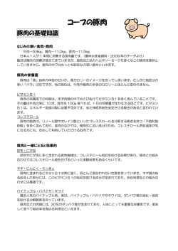 豚肉の基礎知識