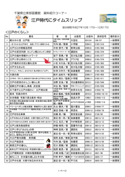 江戸時代にタイムスリップ