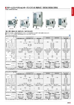 スチームコンベクションオーブン【ガス式/電気式】
