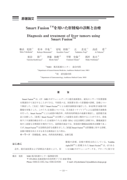 Smart Fusion を用いた肝腫瘍の診断と治療