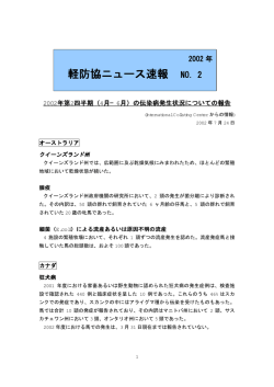 軽防協ニュース速報 NO．2