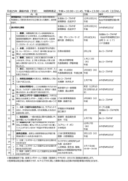 2013年度食育コンダクター養成講座・詳細