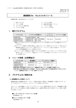 1．発行プログラム 2．リリース時期（出荷開始日） 3．プログラムのご提供