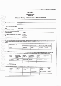 For personal use only