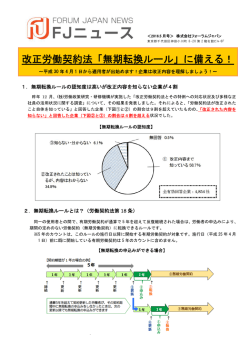 改正労働契約法「無期転換ルール」に備える！